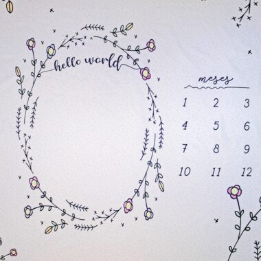 Cenário Mesversário Meu Jardim (lençol)