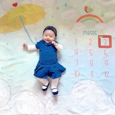 cenário lençol mesversário tema chuva de amor use alce