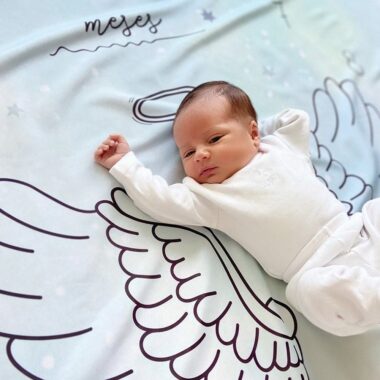 Cenário Mesversário Anjinho (lençol)