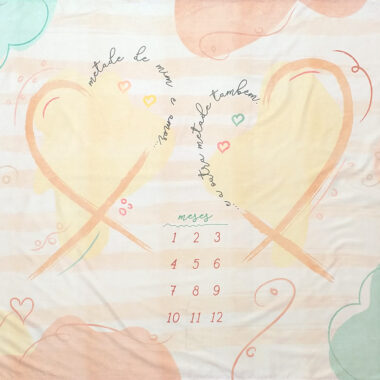 Cenário Mesversário Gêmeos (lençol)