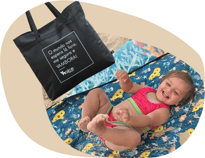 Tapete de Passeio para Bebê - Tapete Mesversário Dupla Face - Use Alce