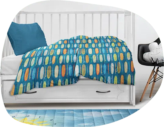 Tapete Mesversário usado como Cobre Leito para Berço ou Mini Cama - Use Alce