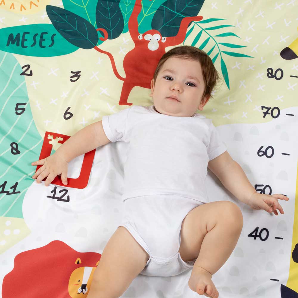 cenário lençol mesversário tema safari use alce