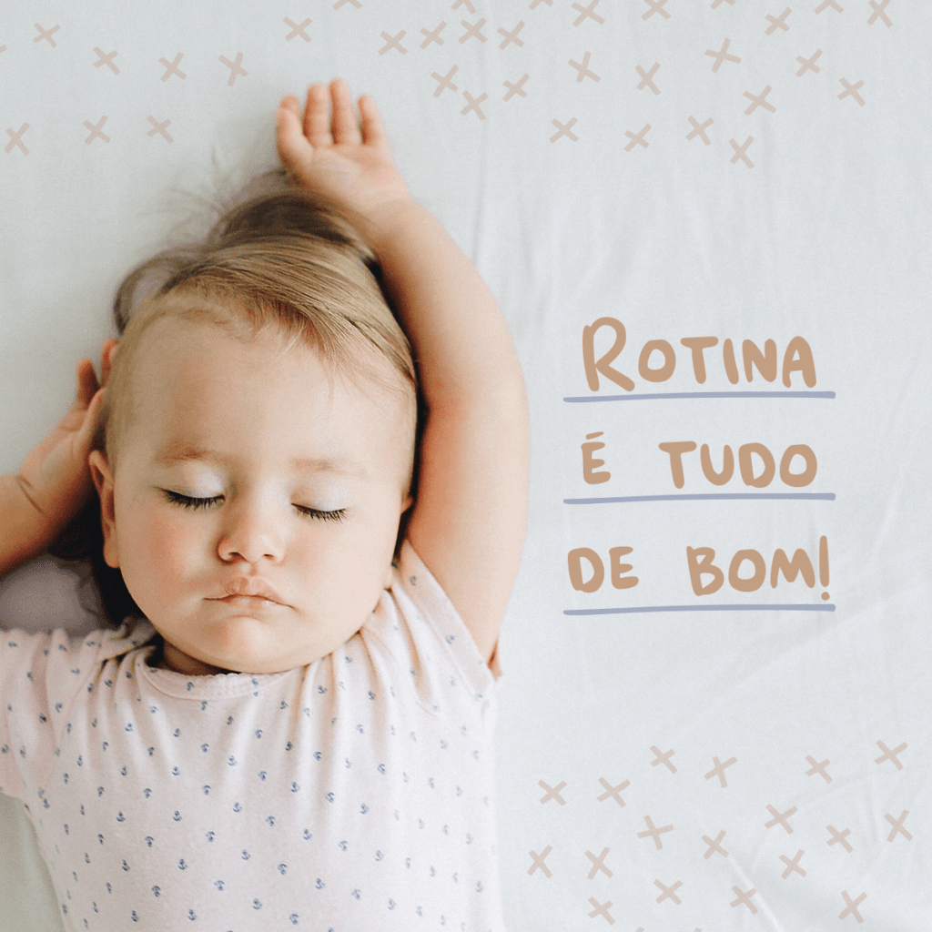 bebê em sua rotina de sono