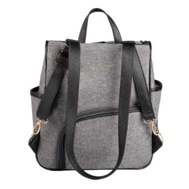 Kit Mochila e Mala Maternidade Multifuncional Lebaby 2 em 1 Cinza Mescla