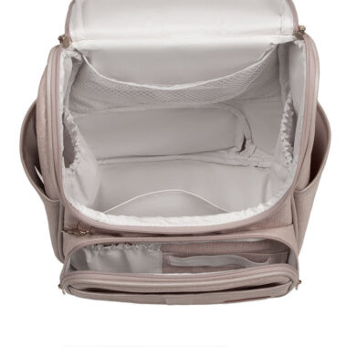 Bolsa Mochila Maternidade Multifuncional Lebaby 2 em 1 Nude