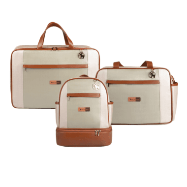 Kit Maternidade Bolsa Mala Mochila  Londres Pistache