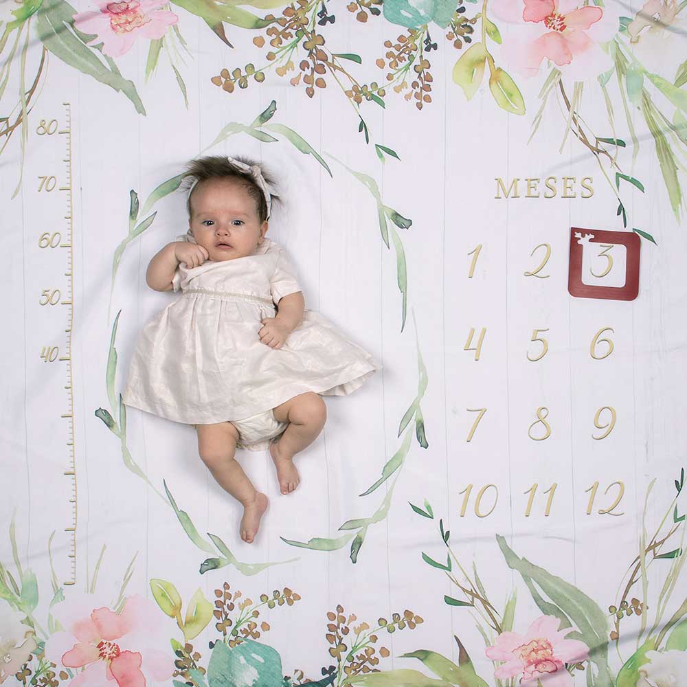 cenario lencol mesversario floral usealce