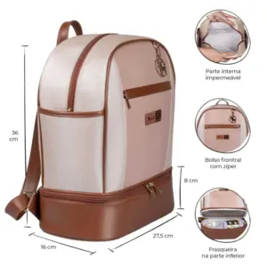 Mochila Maternidade Londres Rose