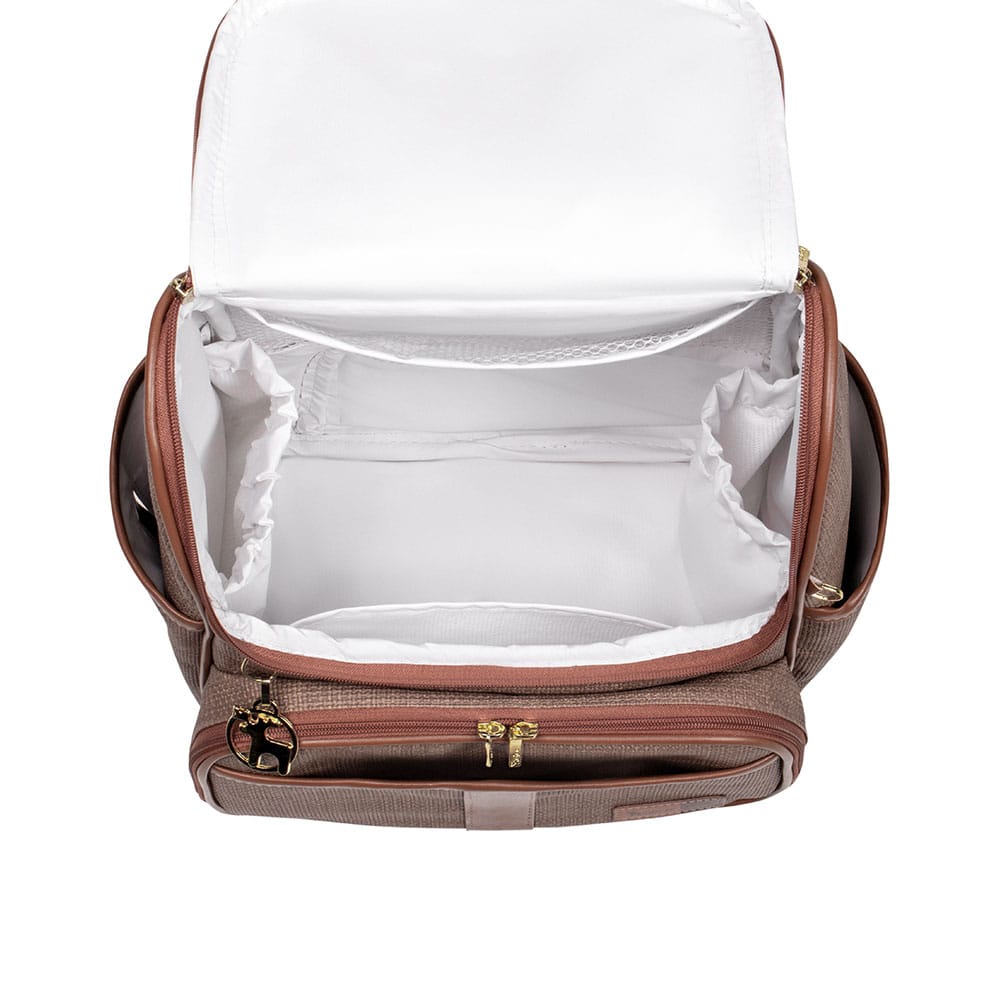 Bolsa Mochila Maternidade Multifuncional Lebaby 2 em 1 Cappuccino - Imagem 6