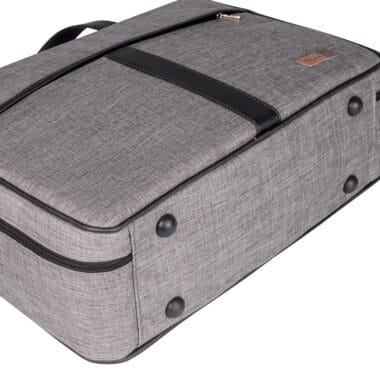 Kit Mochila e Mala Maternidade Multifuncional Lebaby 2 em 1 Cinza Mescla