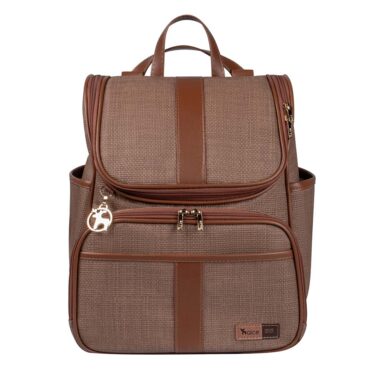 Bolsa Mochila Maternidade Multifuncional Lebaby 2 em 1 Cappuccino