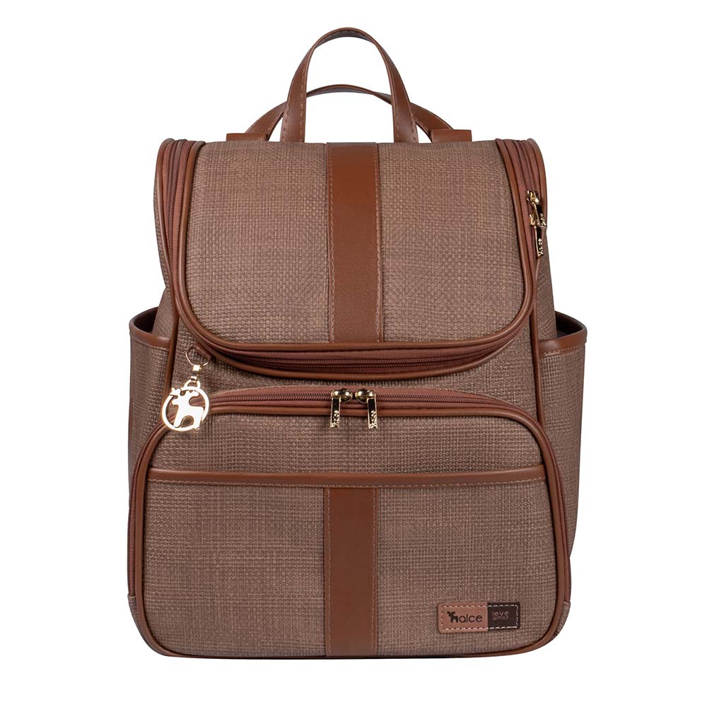 Bolsa Mochila Maternidade Multifuncional Lebaby 2 em 1 Cappuccino