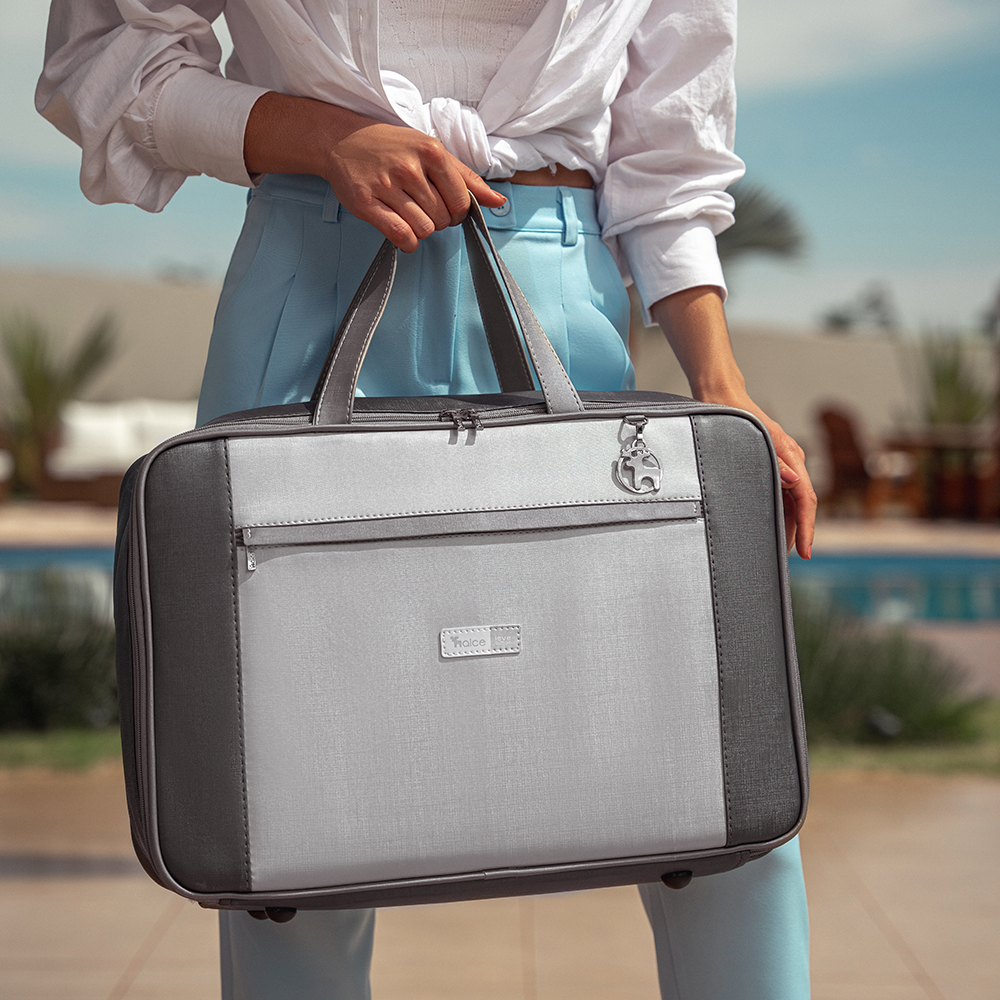 Mala Maternidade Londres Cinza - Imagem 6