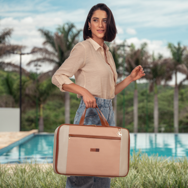 Kit Maternidade Bolsa Mala e Mochila Londres Rose