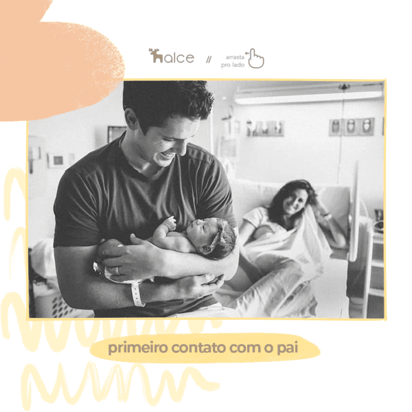 Papai e bebê: registro essencial entre as 10 fotos para tirar no primeiro dia de vida do bebê