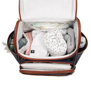 Kit Maternidade Mochila e Mala Jeans Lebaby