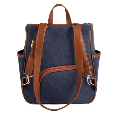 Kit Maternidade Mochila e Mala Jeans Lebaby