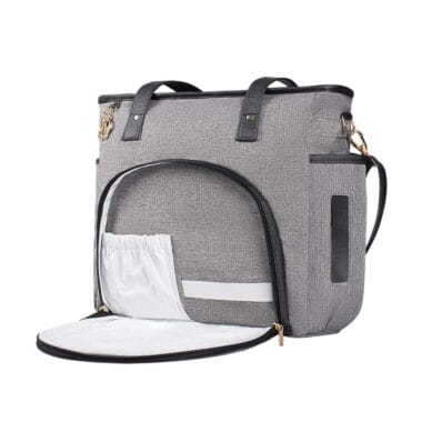 Bolsa Maternidade Lebaby Cinza Mescla