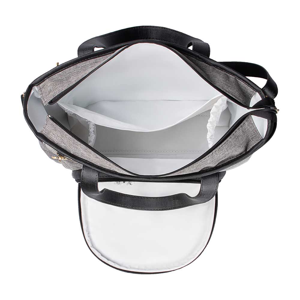 Bolsa Maternidade Lebaby Cinza Mescla - Imagem 6