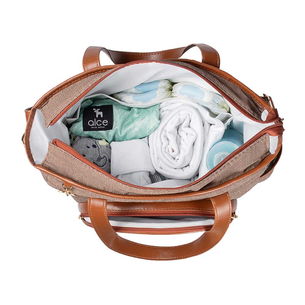 Bolsa Maternidade Lebaby Cappuccino - Imagem 5