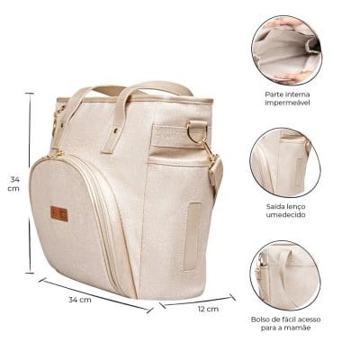 Kit Maternidade Lebaby Nude 3 peças