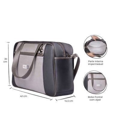 Bolsa Maternidade Londres Cinza