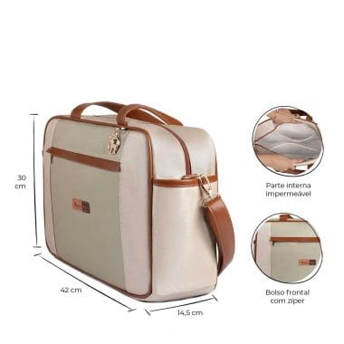 Kit Maternidade Bolsa Mala Mochila  Londres Pistache