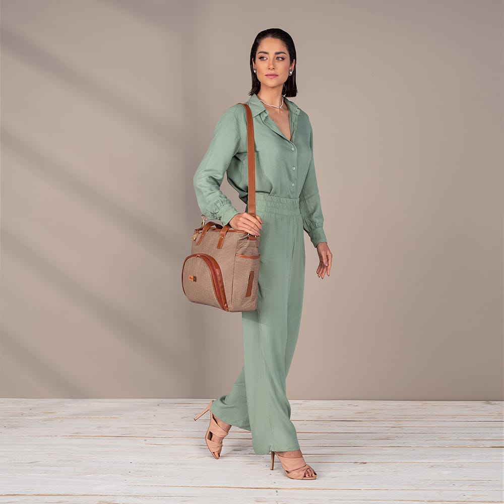 c bolsa maternidade usealce le baby cappuccino