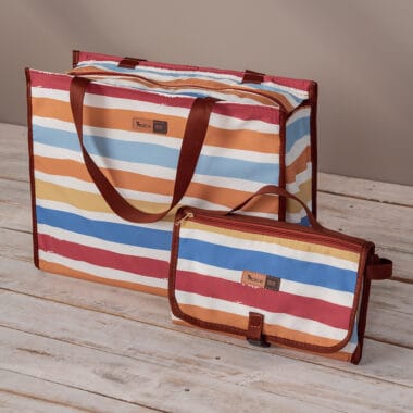 Kit Bolsa Maternidade Alce Bag e Trocador Portátil Listras