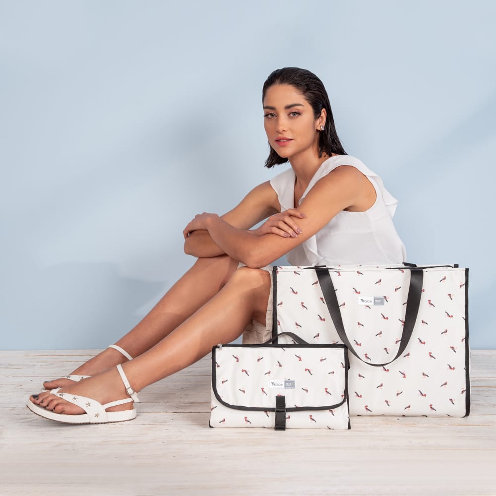 Kit Bolsa Maternidade Alce Bag e Trocador Portátil Passarinho - Imagem 9