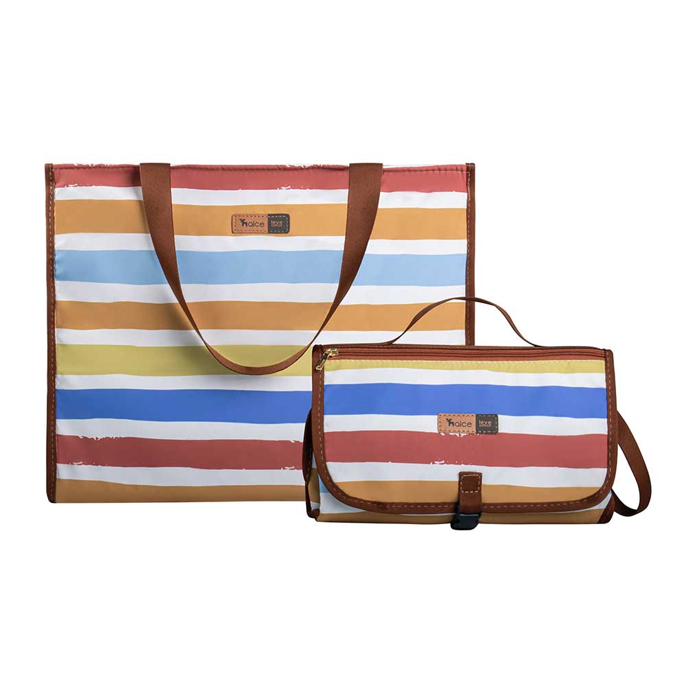 kit trocador portatil de bebe com porta fraldas bolsa maternidade bag alce listras color