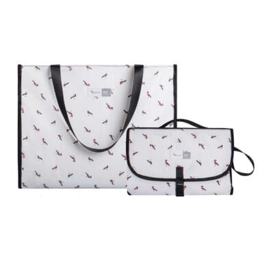 kit trocador portatil de bebe com porta fraldas bolsa maternidade bag alce passarinho