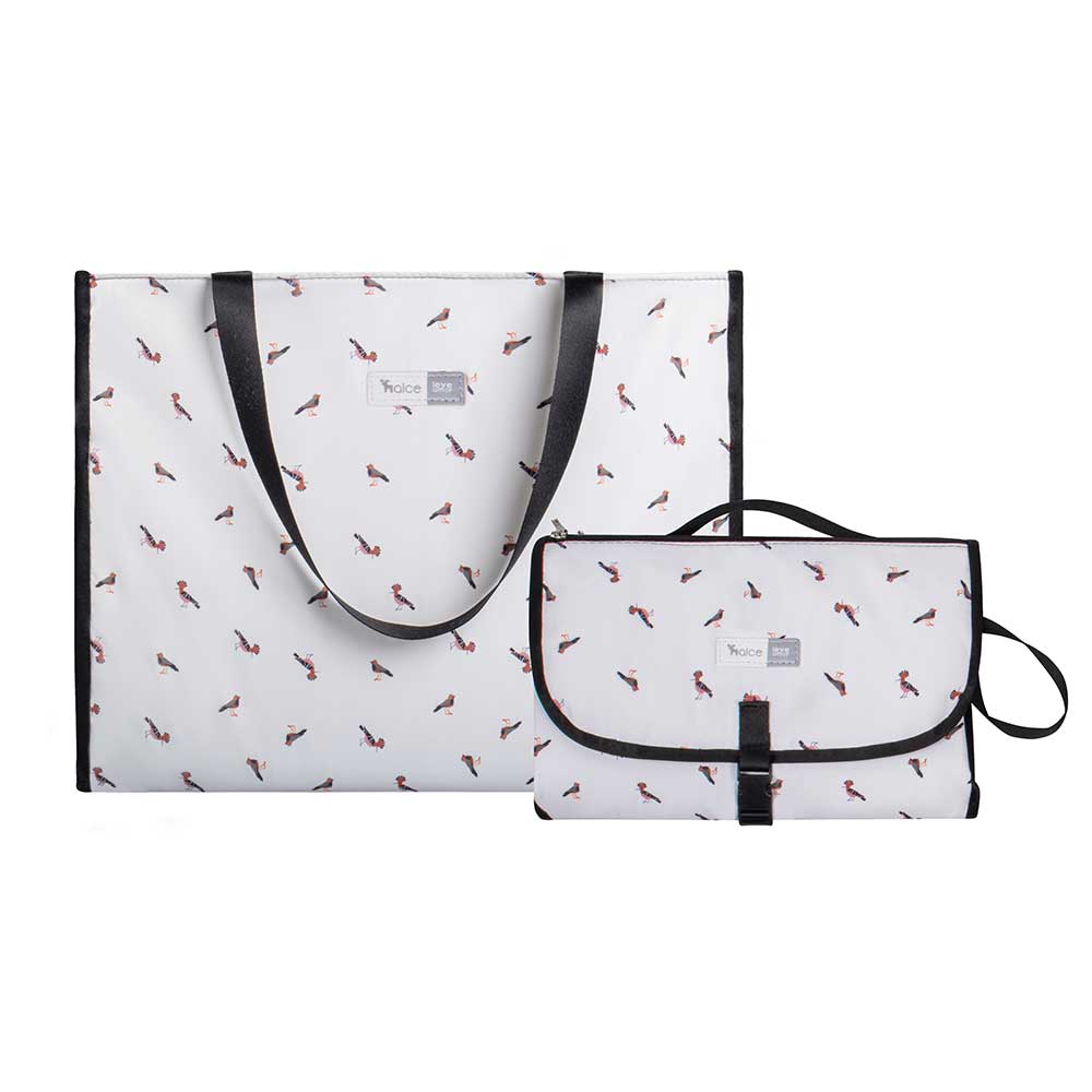 kit trocador portatil de bebe com porta fraldas bolsa maternidade bag alce passarinho