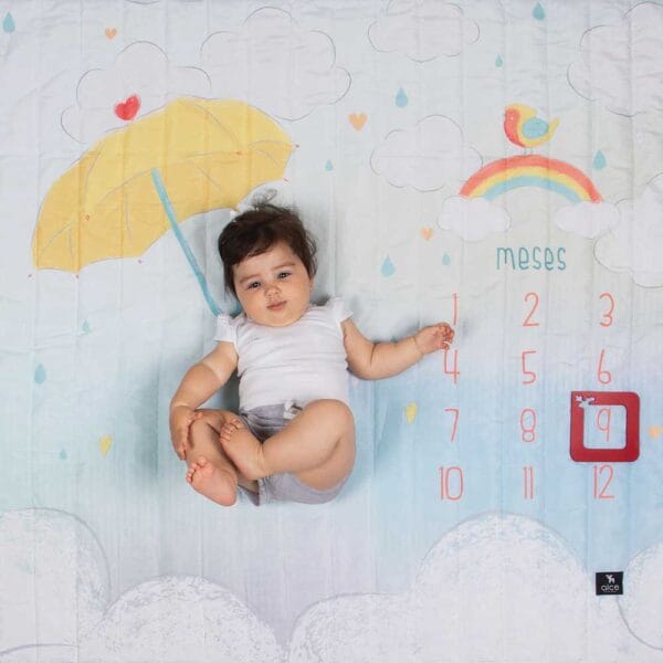 Tapete Mesversário Chuva de Amor