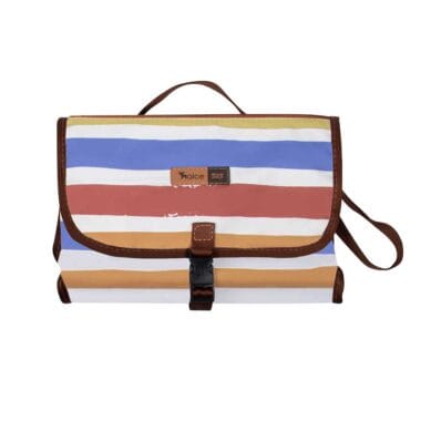 trocador portatil de bebe com porta fraldas alce listras color