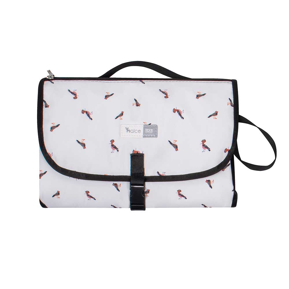 trocador portatil de bebe com porta fraldas alce passarinho