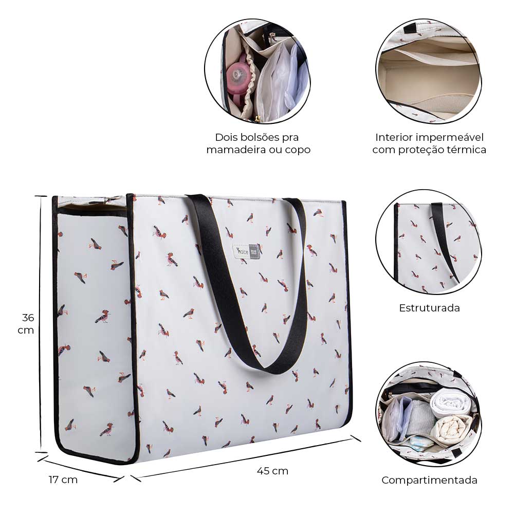 bolsa maternidade alce bag passarinho