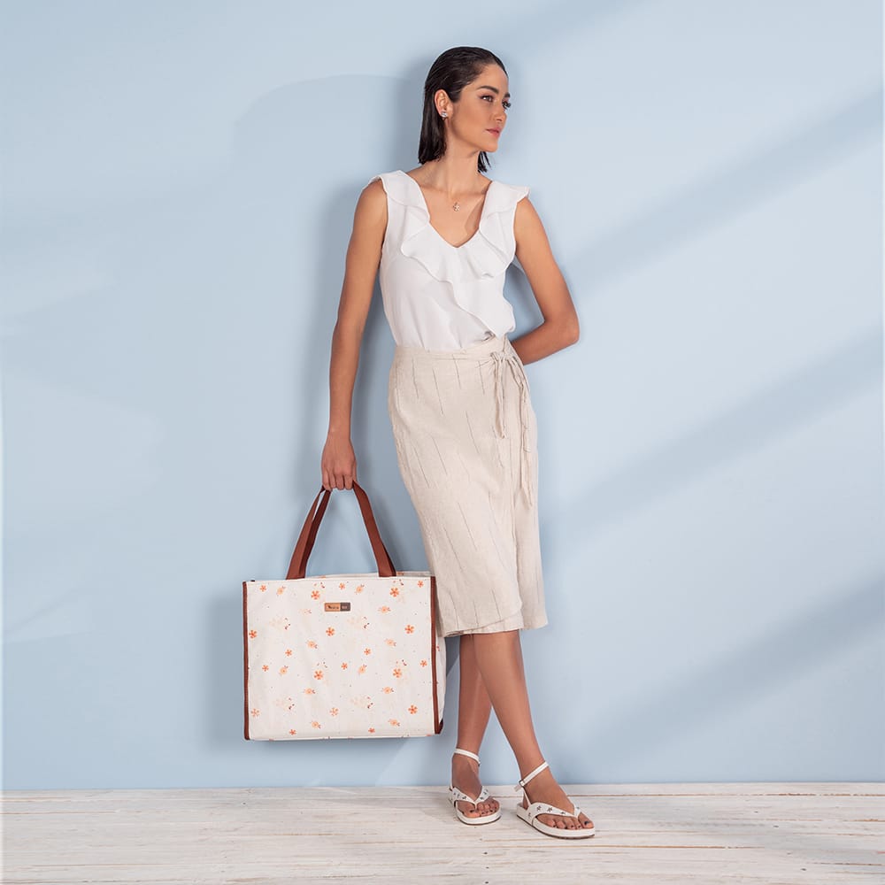 c bolsa maternidade alce bag flores