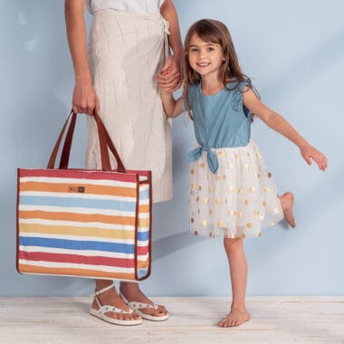 Kit Bolsa Maternidade Alce Bag e Trocador Portátil Listras