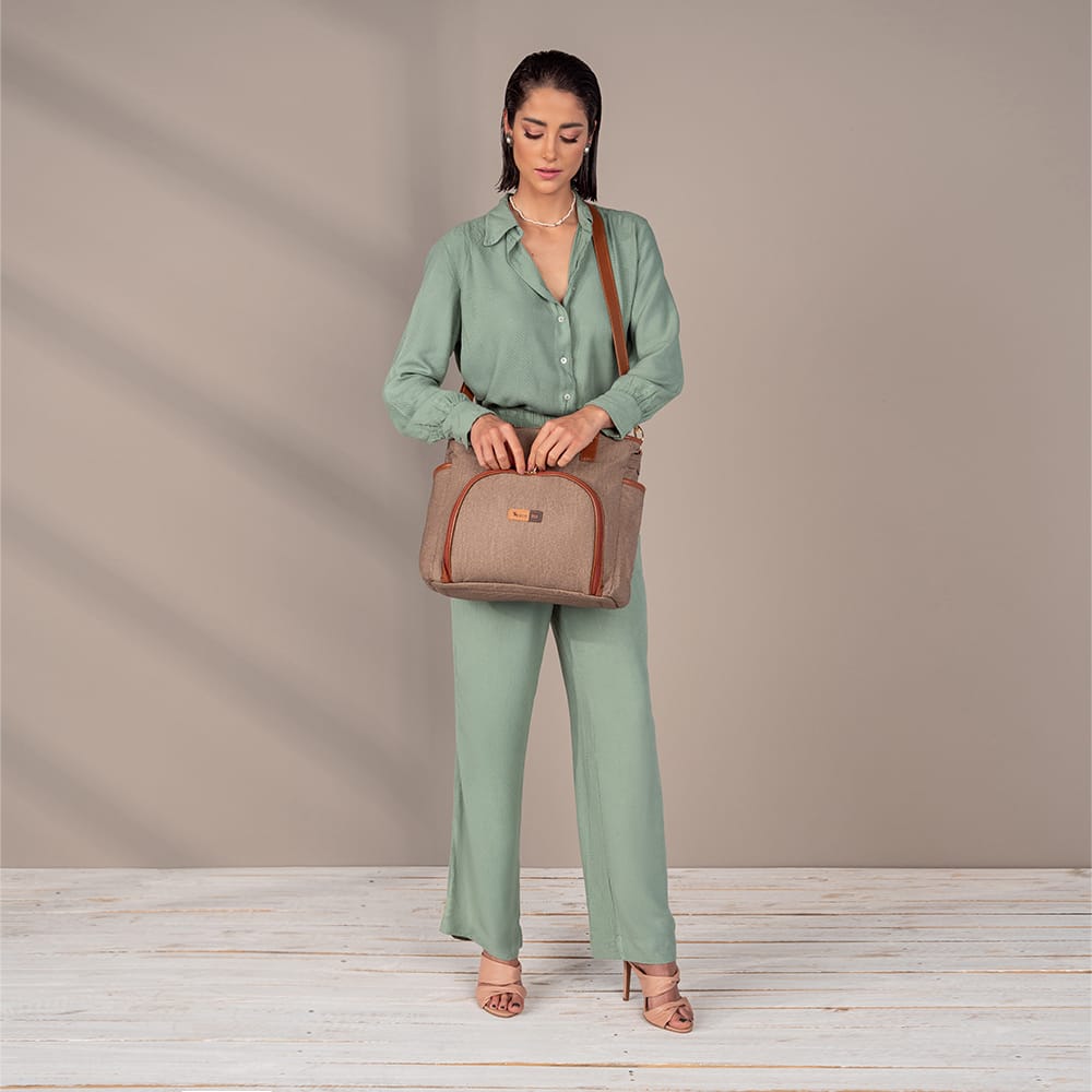 c bolsa maternidade usealce le baby cappuccino