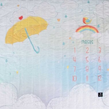 Tapete Mesversário Chuva de Amor