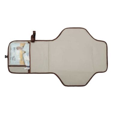 Trocador Portátil de Bebê com Porta fraldas Caramelo