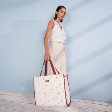 Kit Bolsa Maternidade Alce Bag e Trocador Portátil Flores