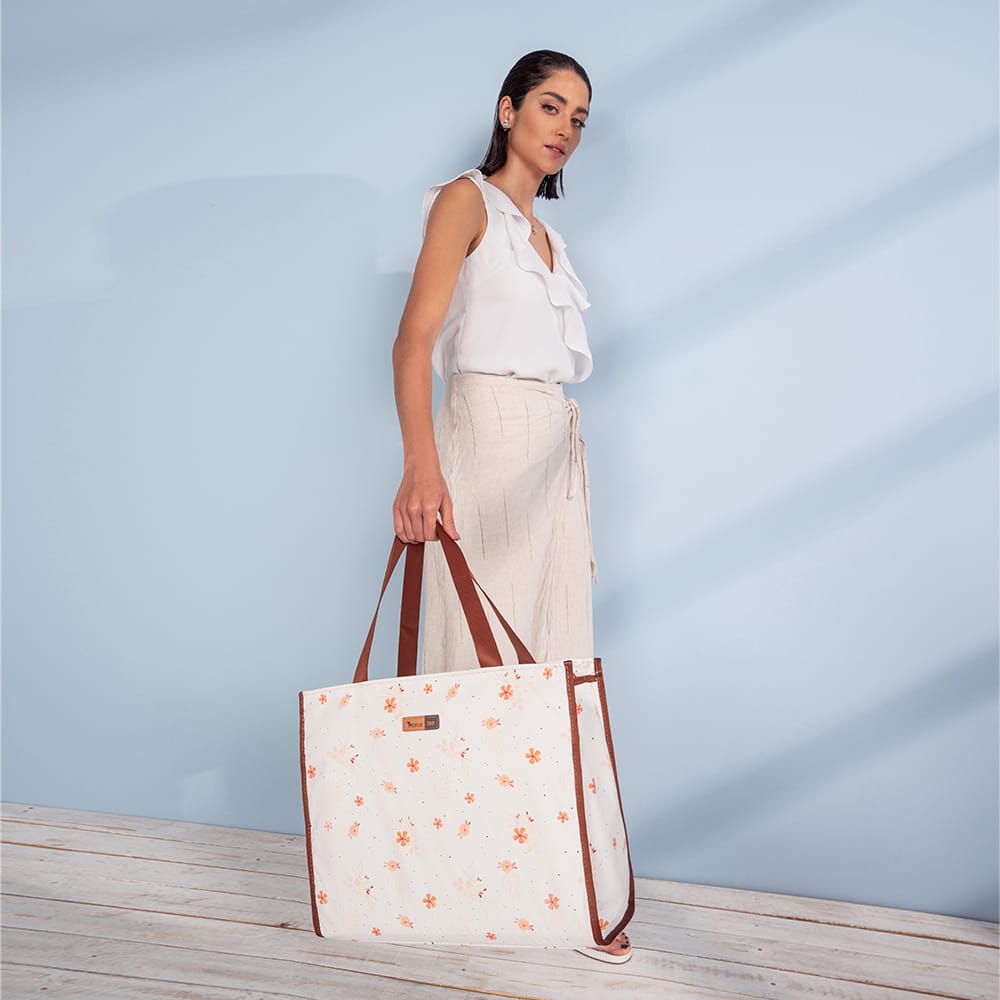 c bolsa maternidade alce bag flores