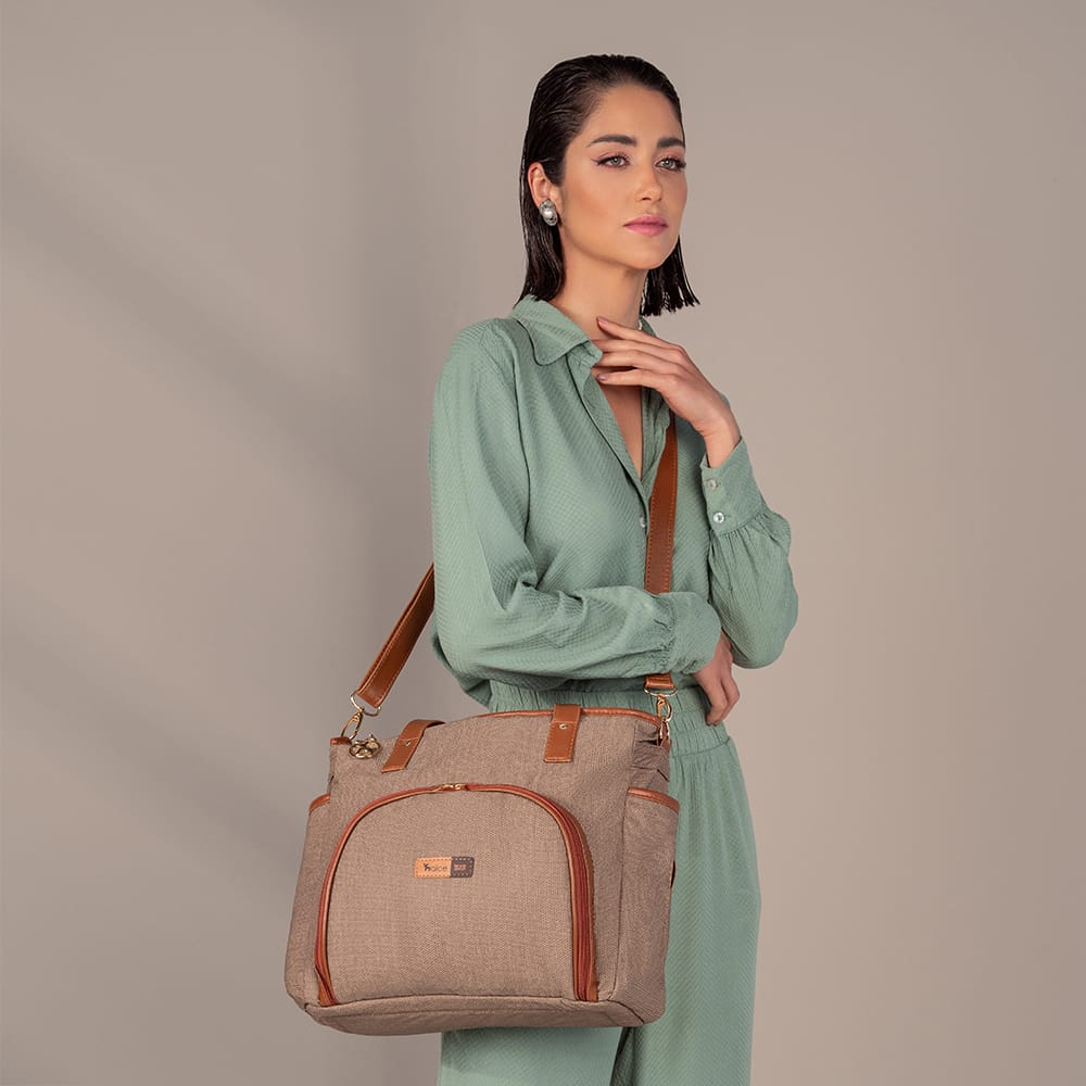 c bolsa maternidade usealce le baby cappuccino