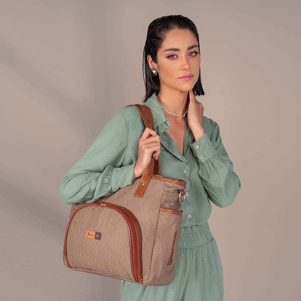 c bolsa maternidade usealce le baby cappuccino