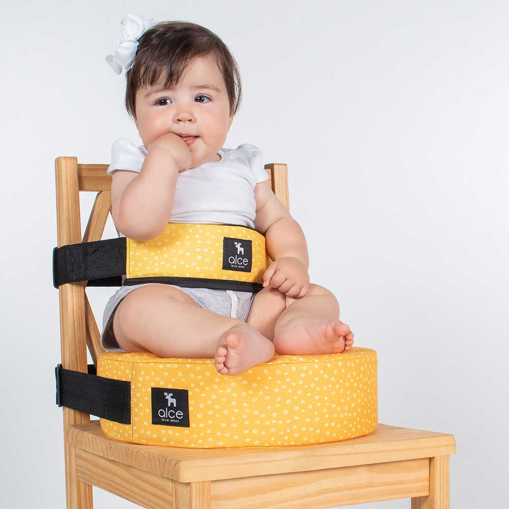 assento elevacao alimentacao redondo amarelow alce