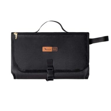 Trocador Portátil de Bebê com Porta fraldas Preto