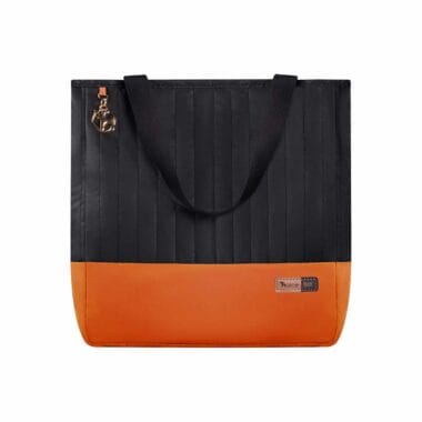 Bolsa Maternidade Coleção Cores - Preto e Laranja